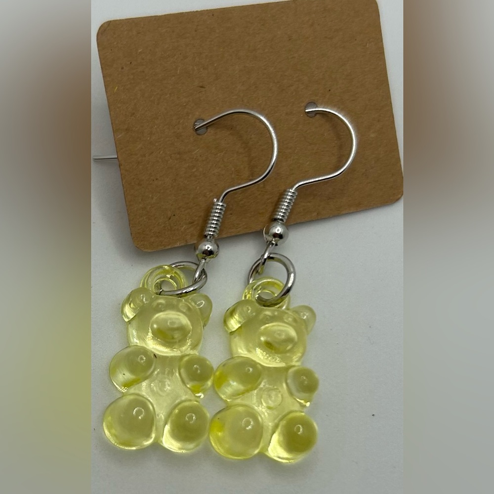 Gummibear Dangle Fashion Earrings yellow